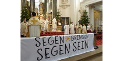 Aussendung der Sternsinger im Hohen Dom zu Fulda (Foto: Karl-Franz Thiede)